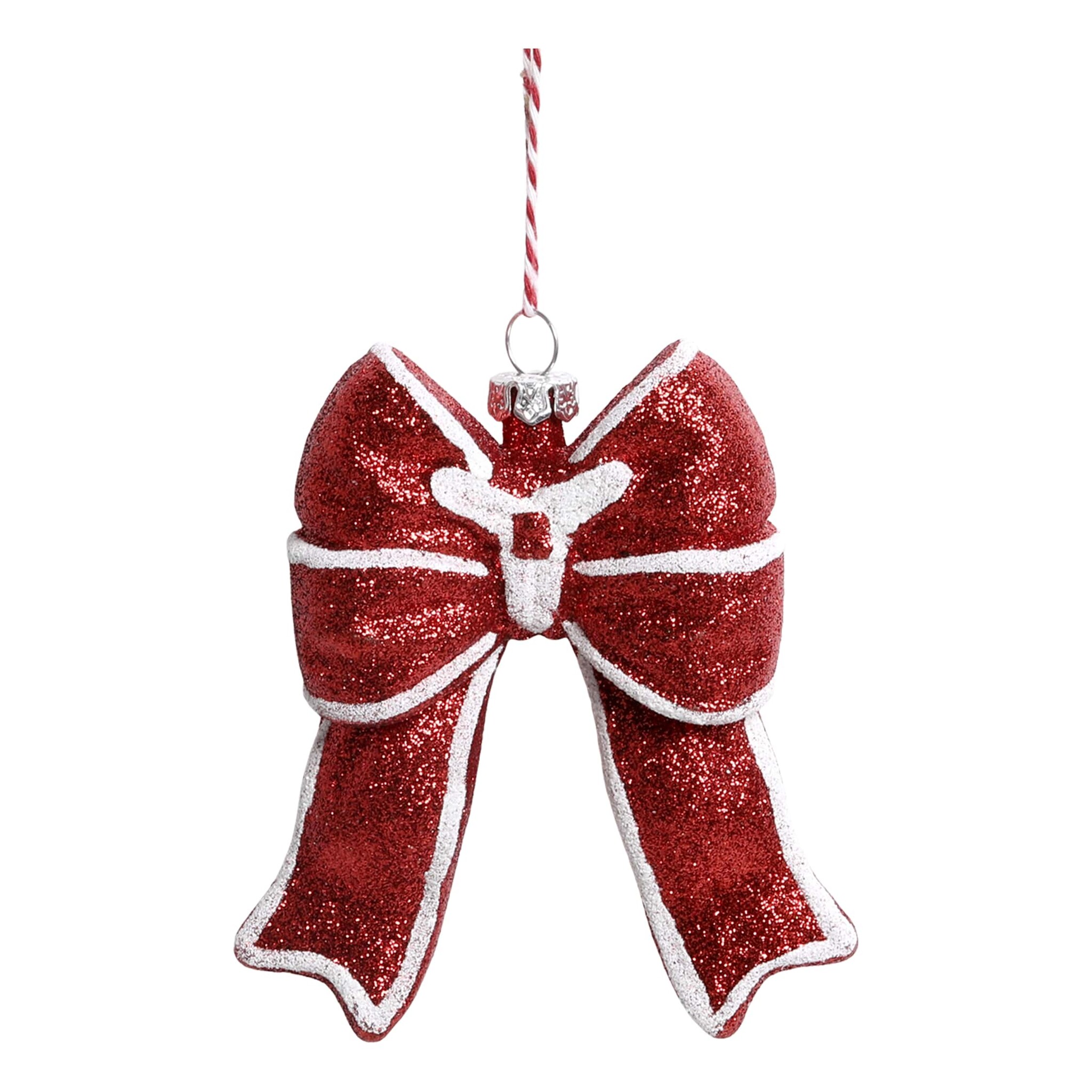 Weihnachtlicher Schleifen Aufhänger, rot 
