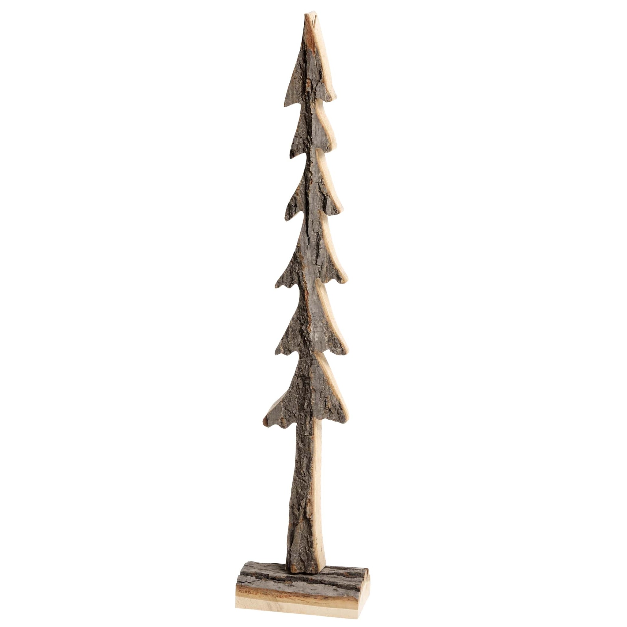 Weihnachtsbaum Aufsteller aus Lindenholz, natur Höhe 57, Länge: 11, Breite: 9 cm
