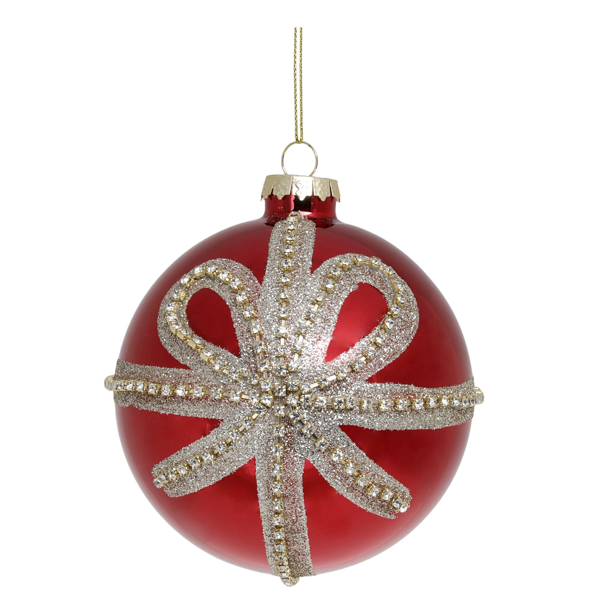 Weihnachtskugel aus Glas Antique Cherry