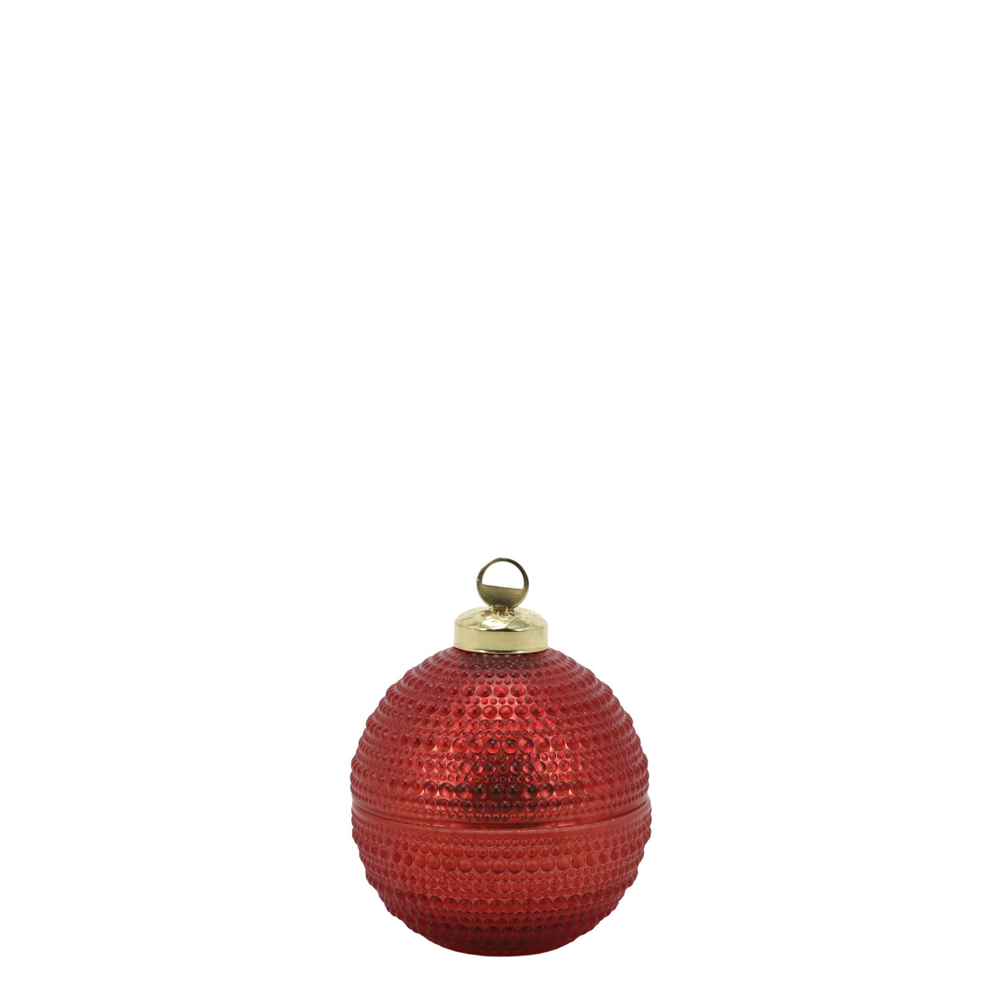 Weihnachtskugel mit Kerze Cherry