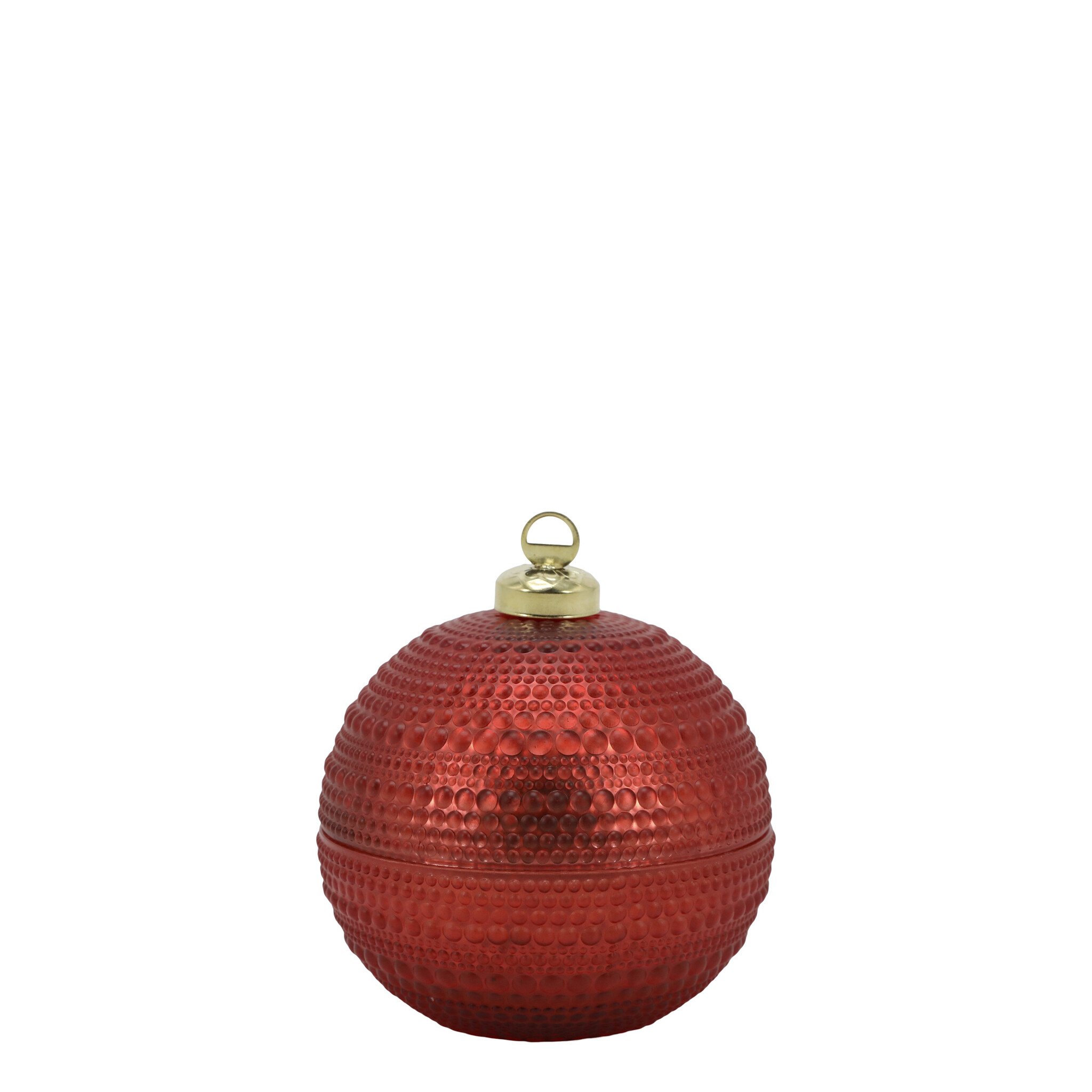 Weihnachtskugel mit Kerze Cherry