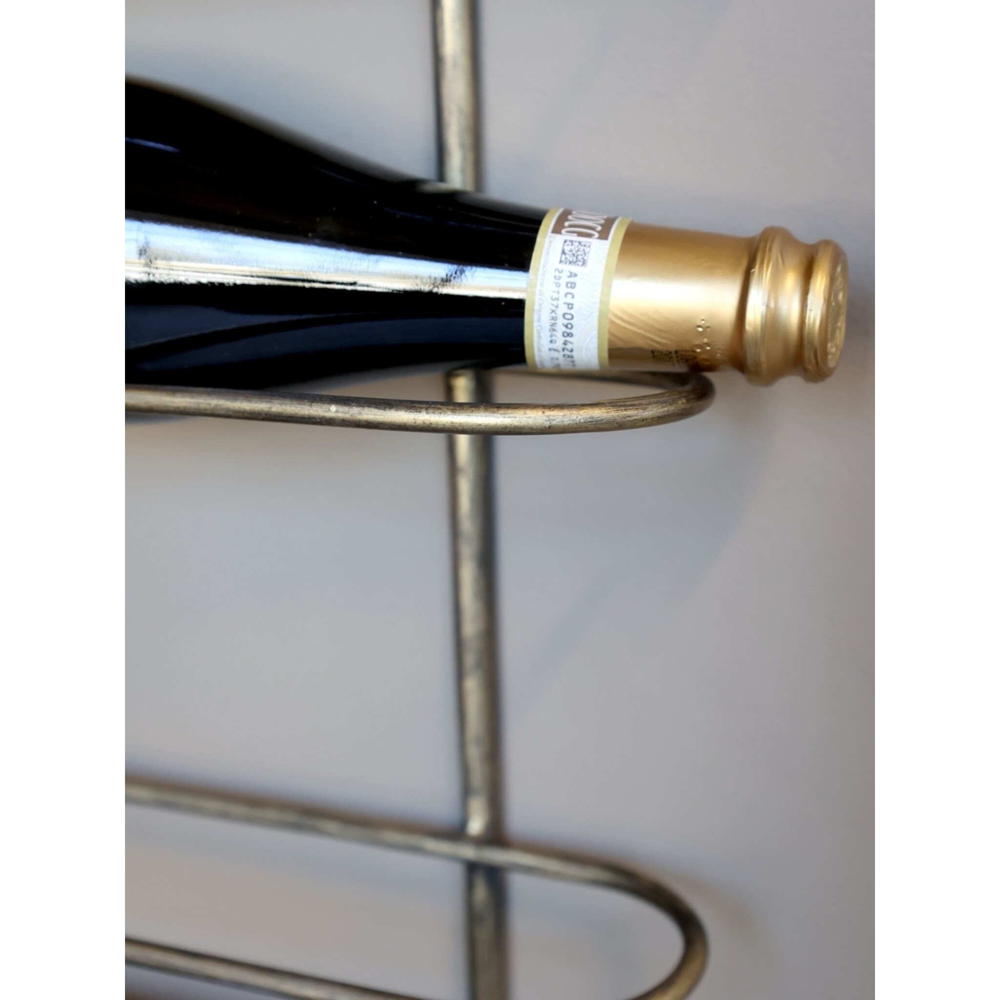 Chic Antique Weinhalter für die Wand – Weinregal in Messing, gold 