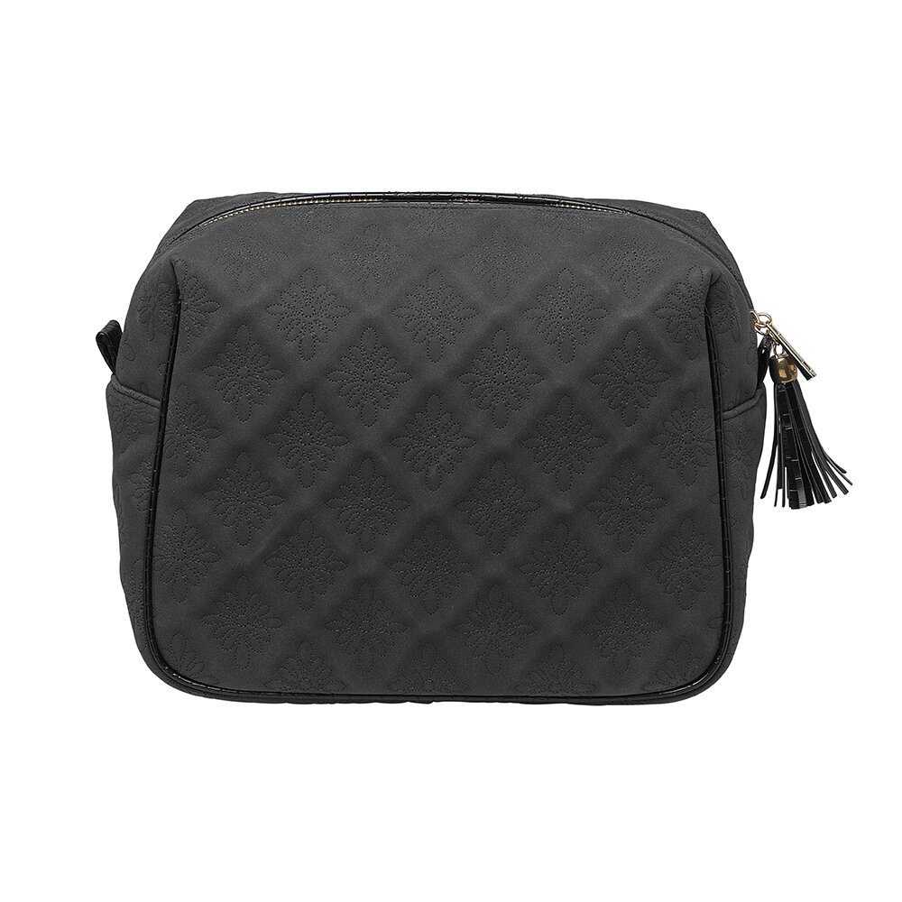 Kosmetiktasche Mille Flower Quilt, schwarz L27 x B14 x H20cm