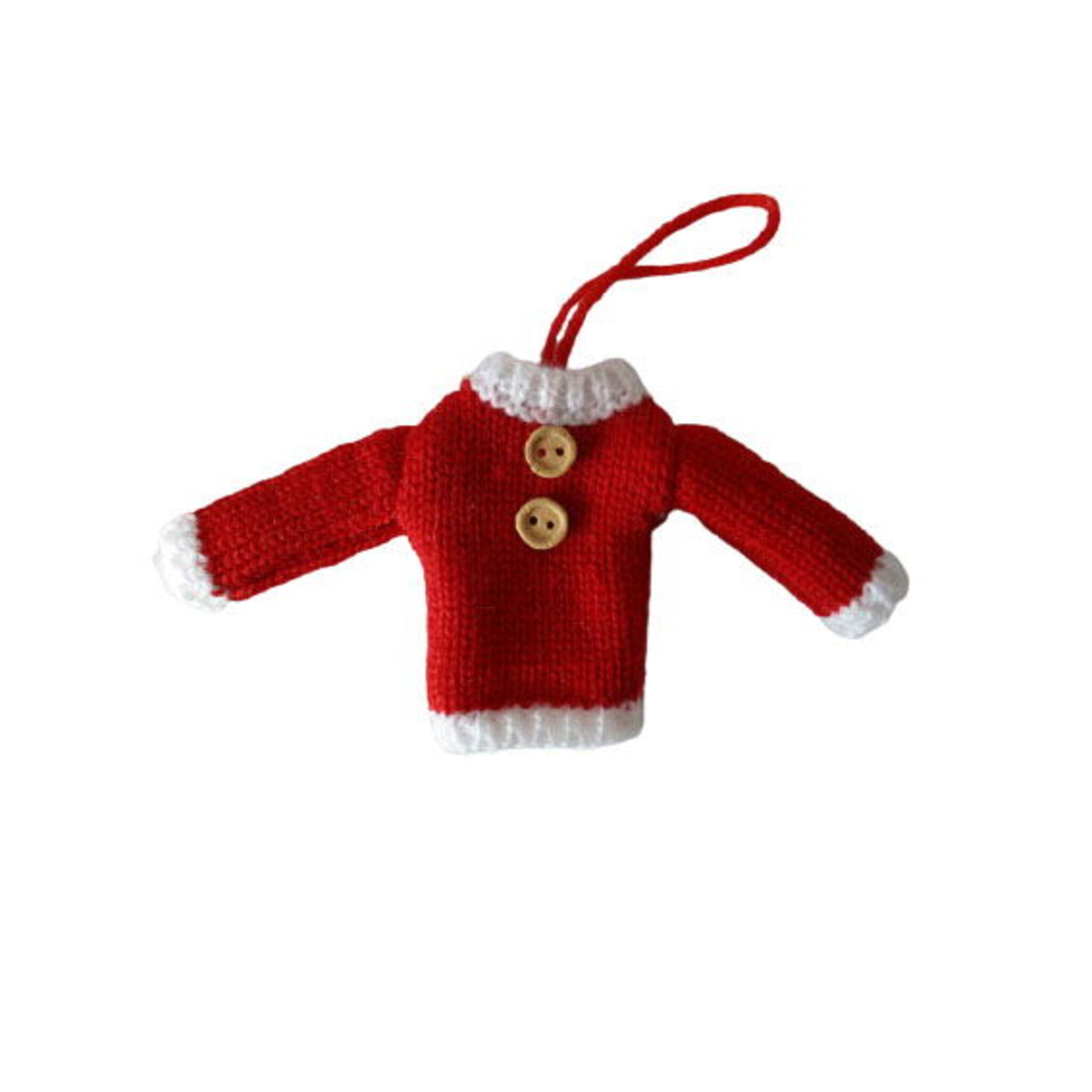 Pullover für Wichtel, rot 
