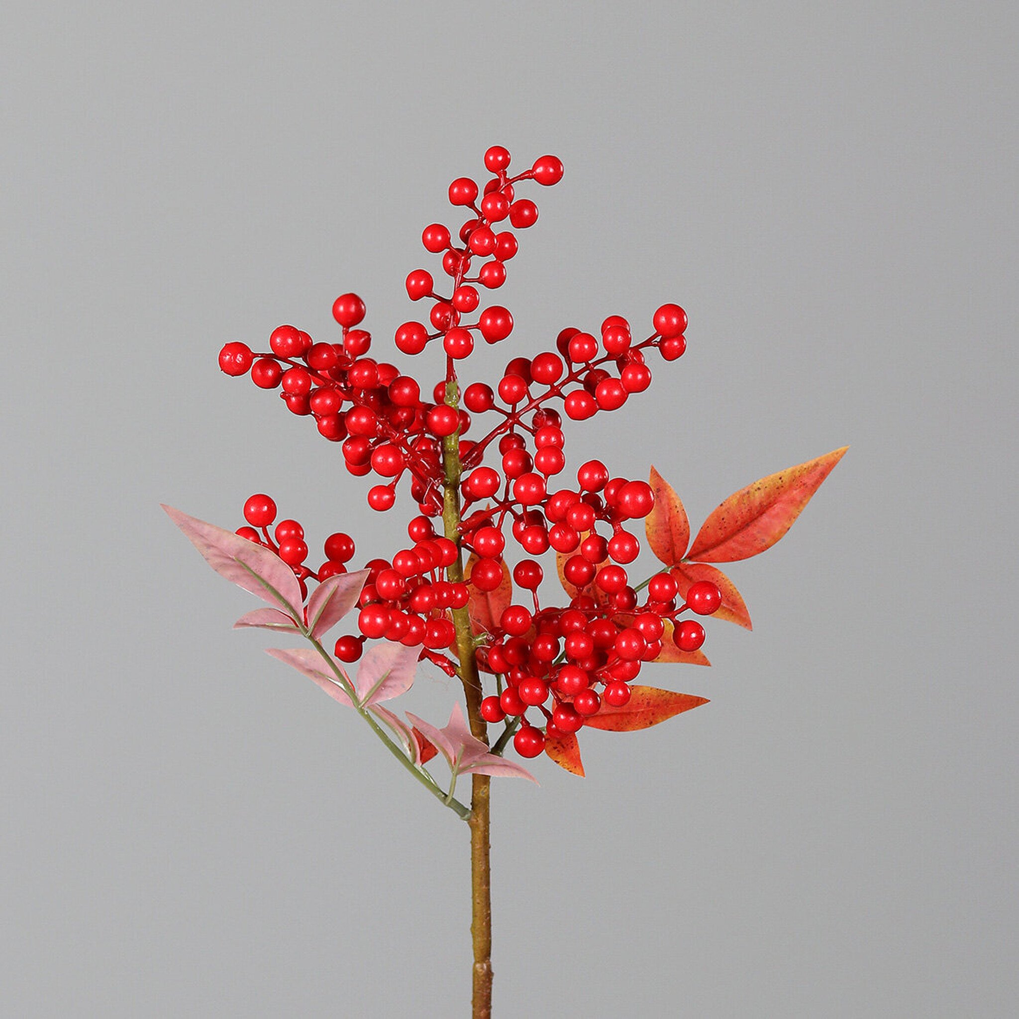 Beeren Zweig, künstlich, rot 