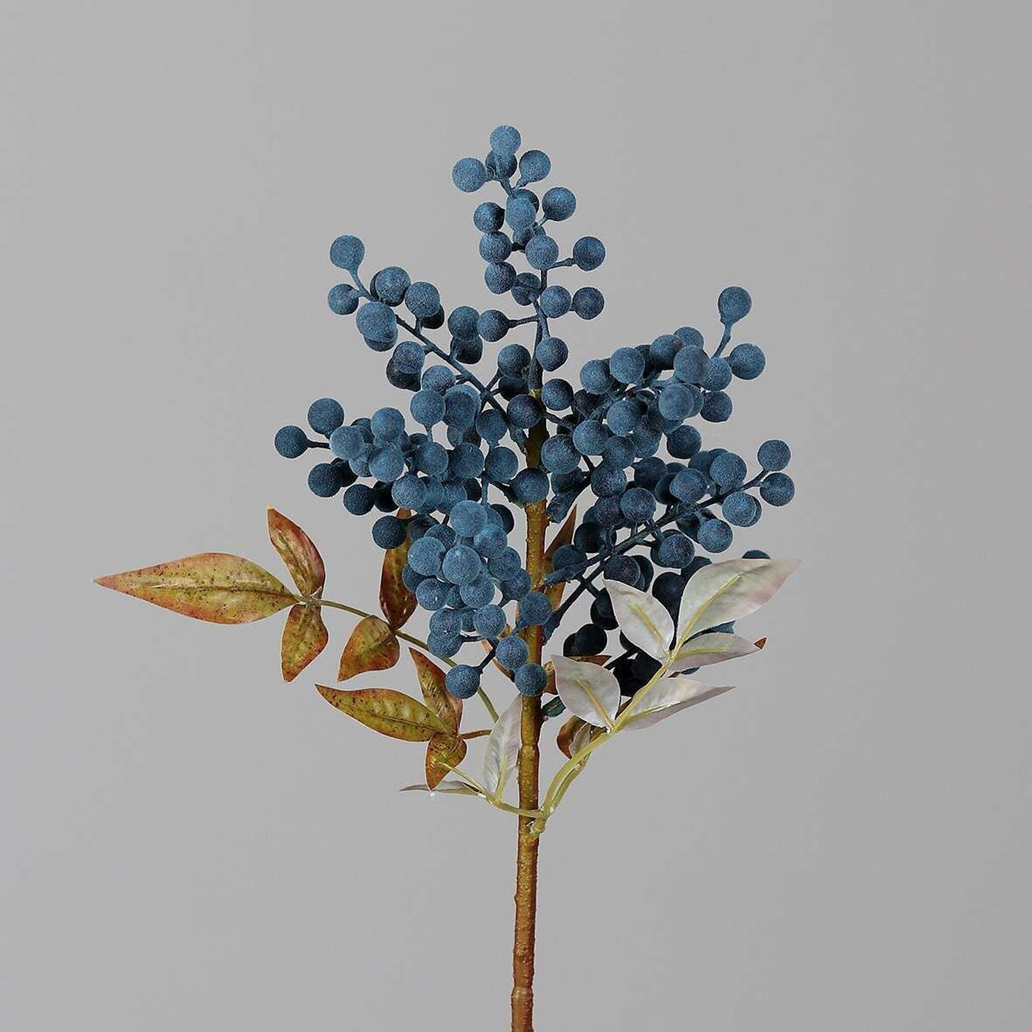 Beeren Zweig, künstlich, blau 