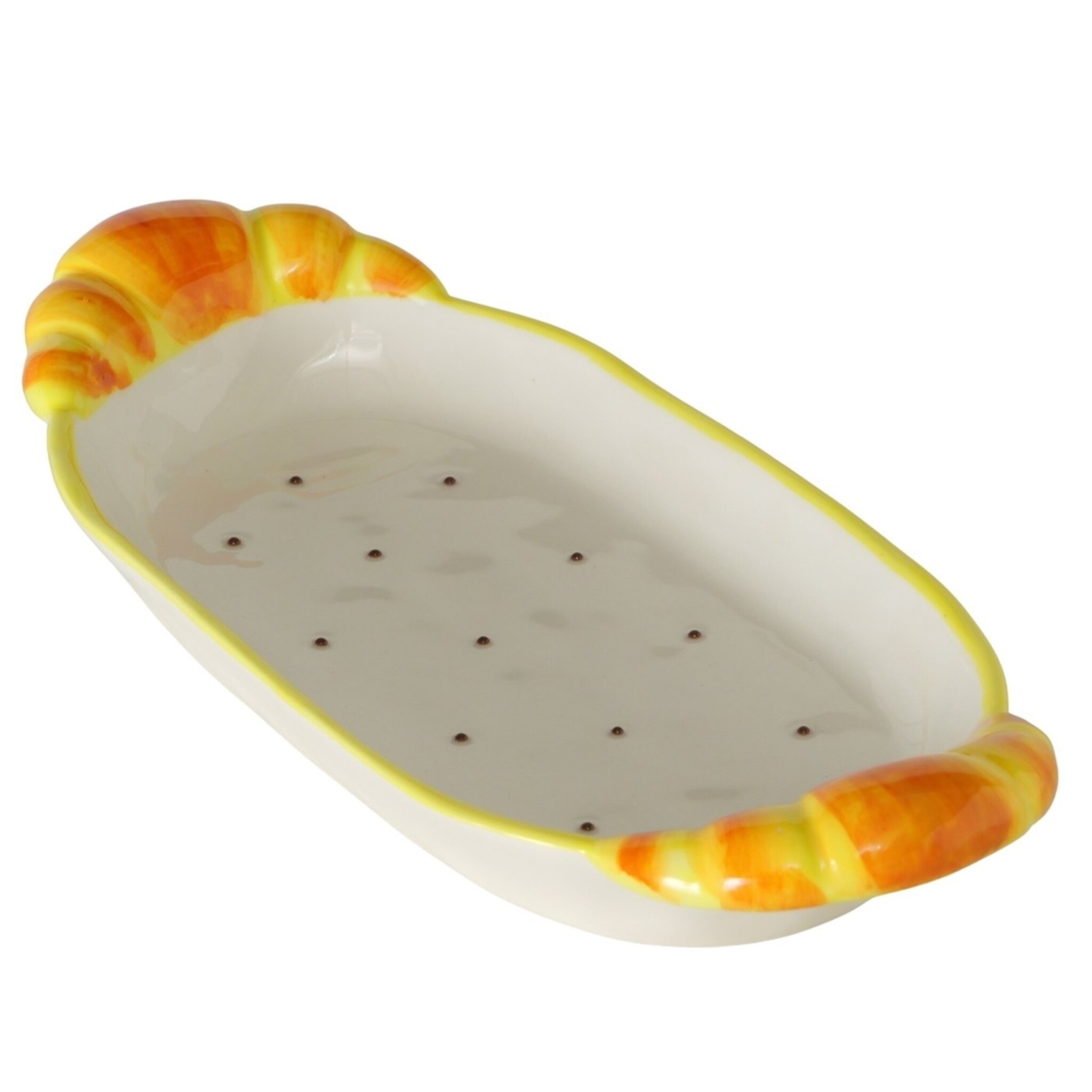 Schale Croissant, braun 