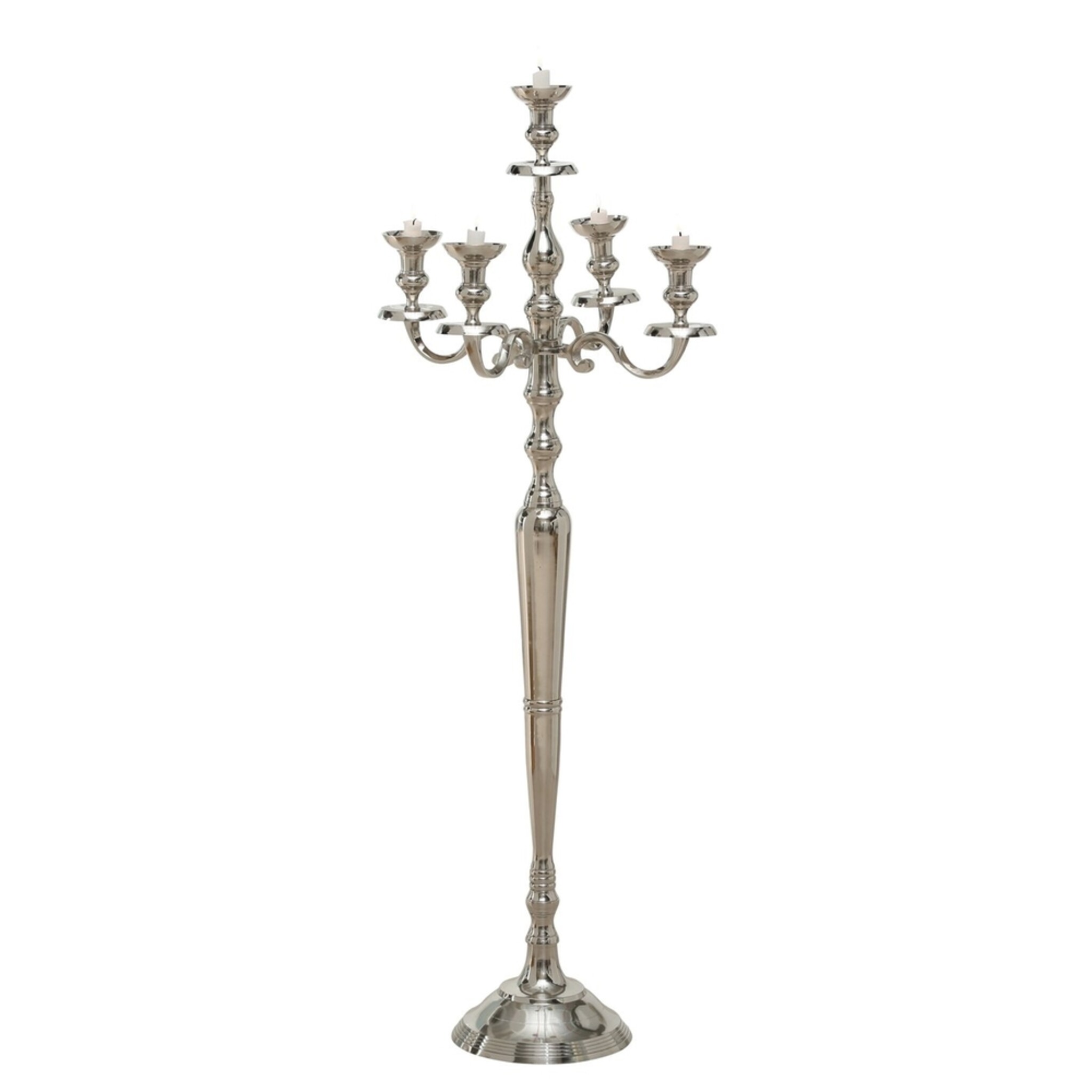 Kerzenhalter Victoria silber, silber H120 x Ø51 cm