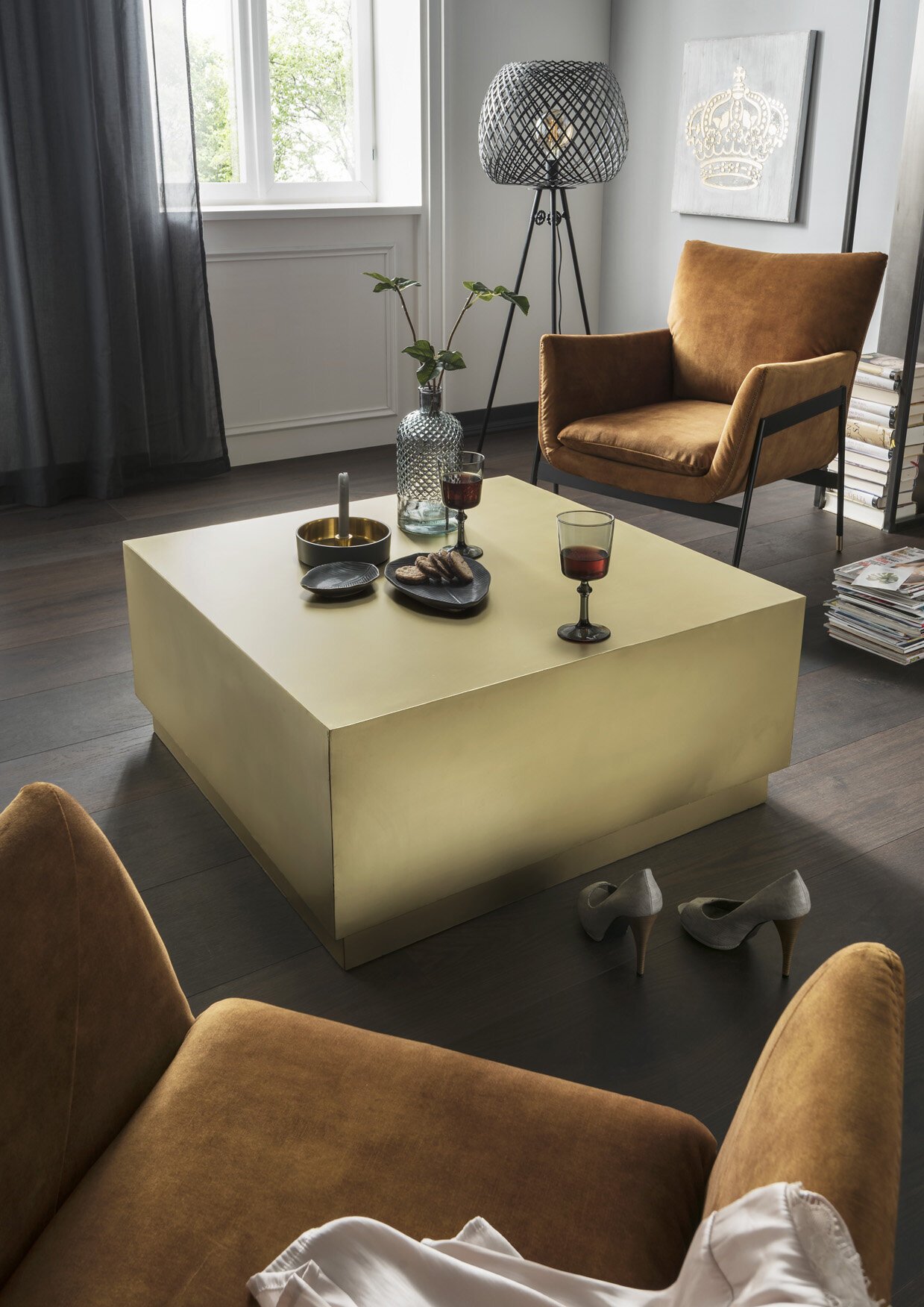 Couchtisch Block aus Metall | Faktorei