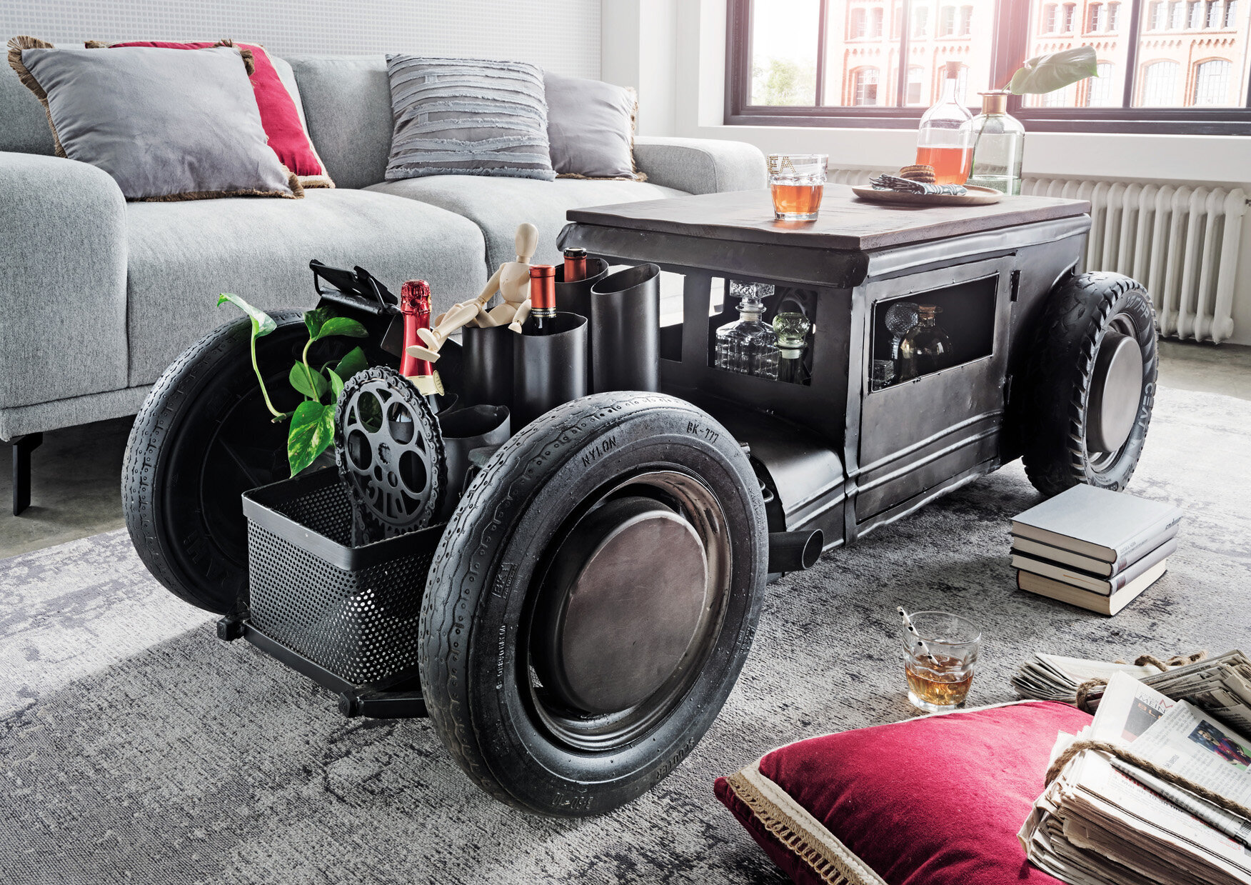 Unikat Vintage Couchtisch Car | Faktorei