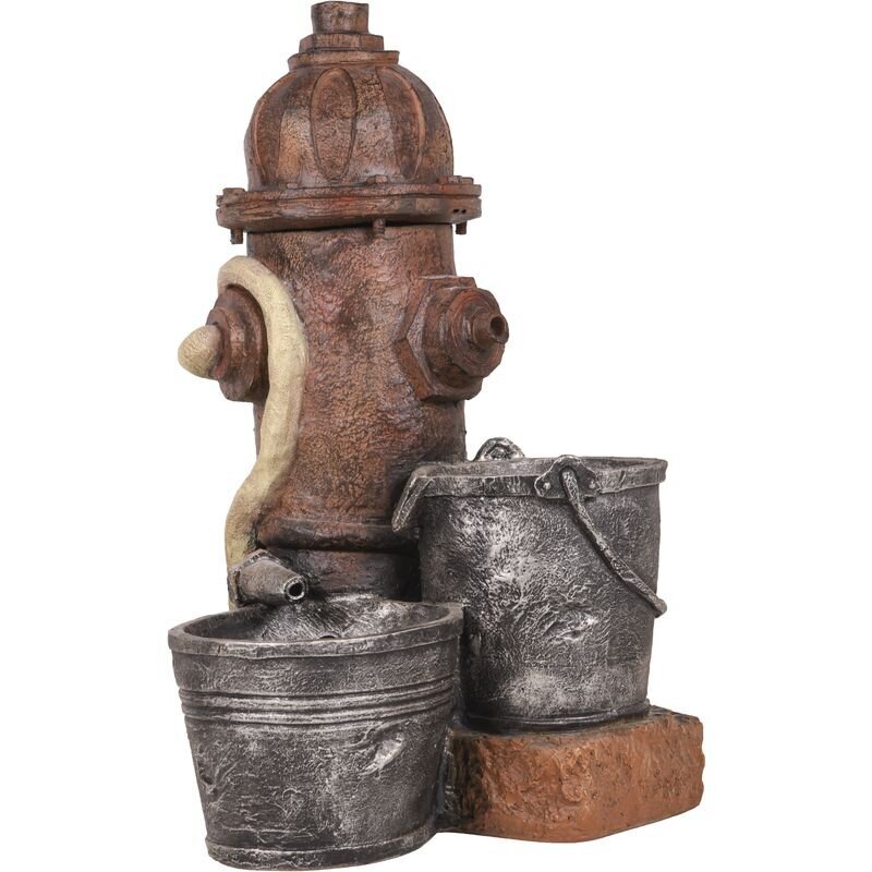 Garten-Brunnen HERMES in Stein-Optik, braun 