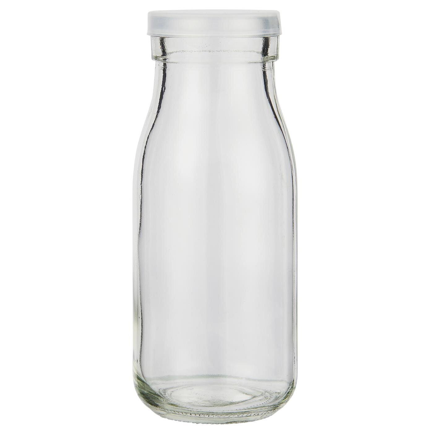 Glas Behälter mit Plastikdeckel, farblos Höhe 14,5 cm, Ø 5,5 cm, 250 ml
