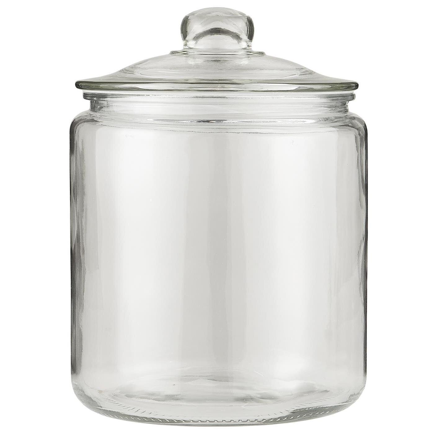 Glasbehälter mit Glasdeckel, farblos Höhe 26 cm, Ø 17 cm, 4000 ml