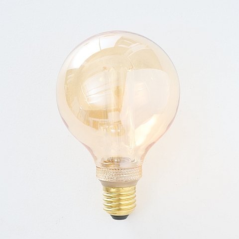 Glühbirne Toka LED, braun H 14 cm, Ø 9,5 cm, 4W