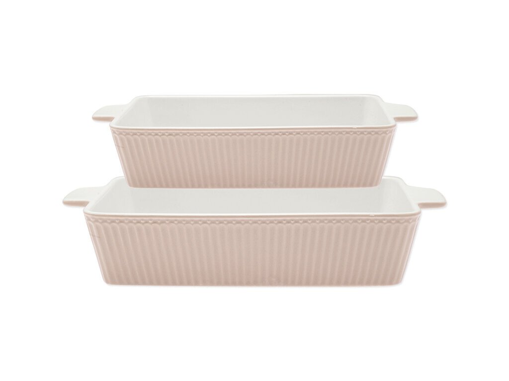 Auflaufform Alice rechteckig 2er Set, creamy fudge 