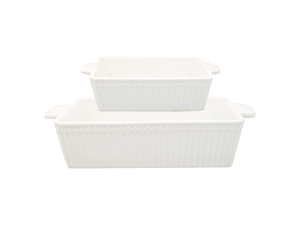 Auflaufformen 2er-Set klein Alice, weiss 