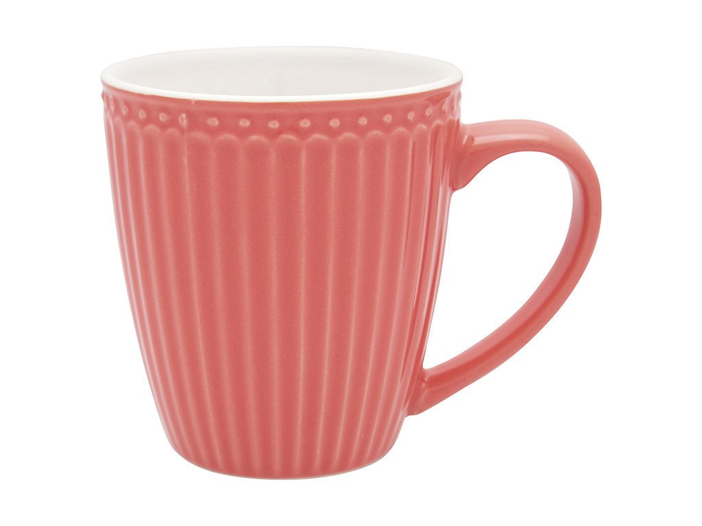 GreenGate Becher Alice Everyday mit Henkel, coral 