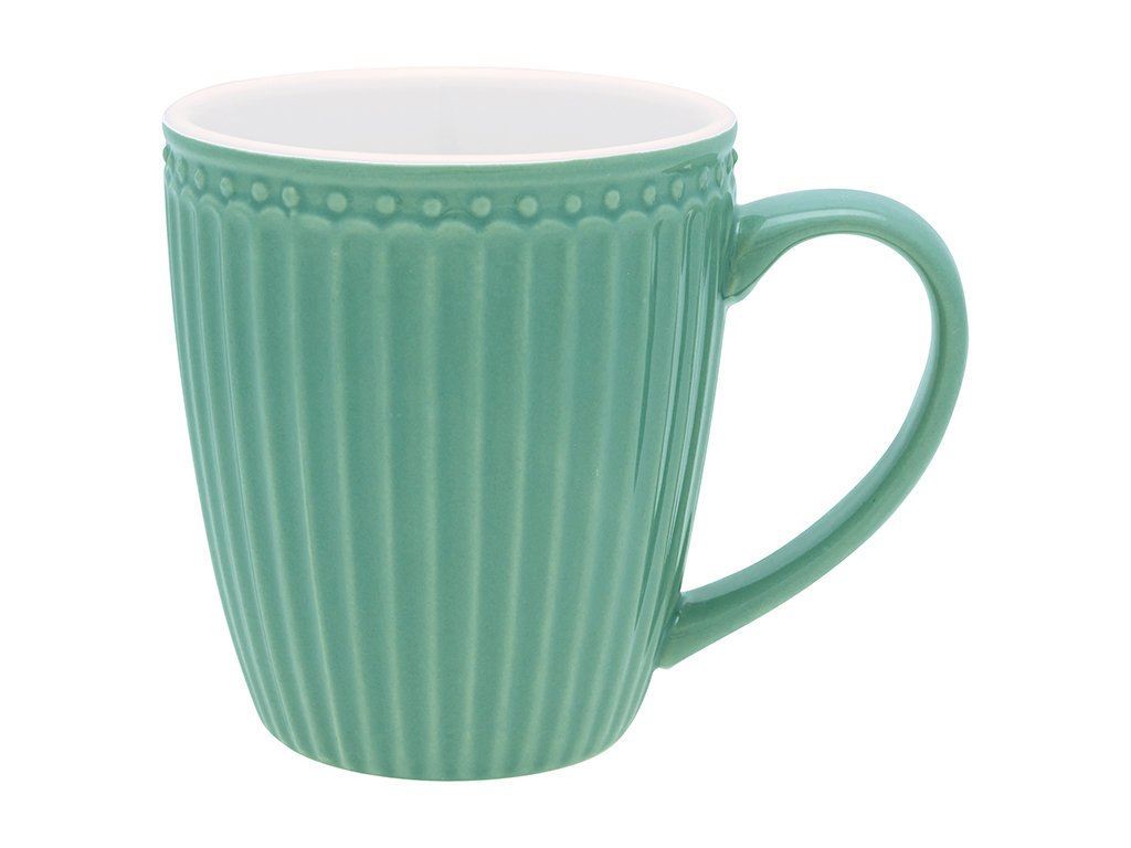 GreenGate Becher Alice Everyday mit Henkel, dusty green 
