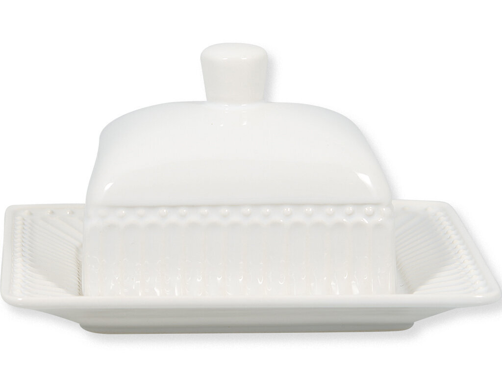 Butterdose Alice, weiss L14 x B12 x H8 cm