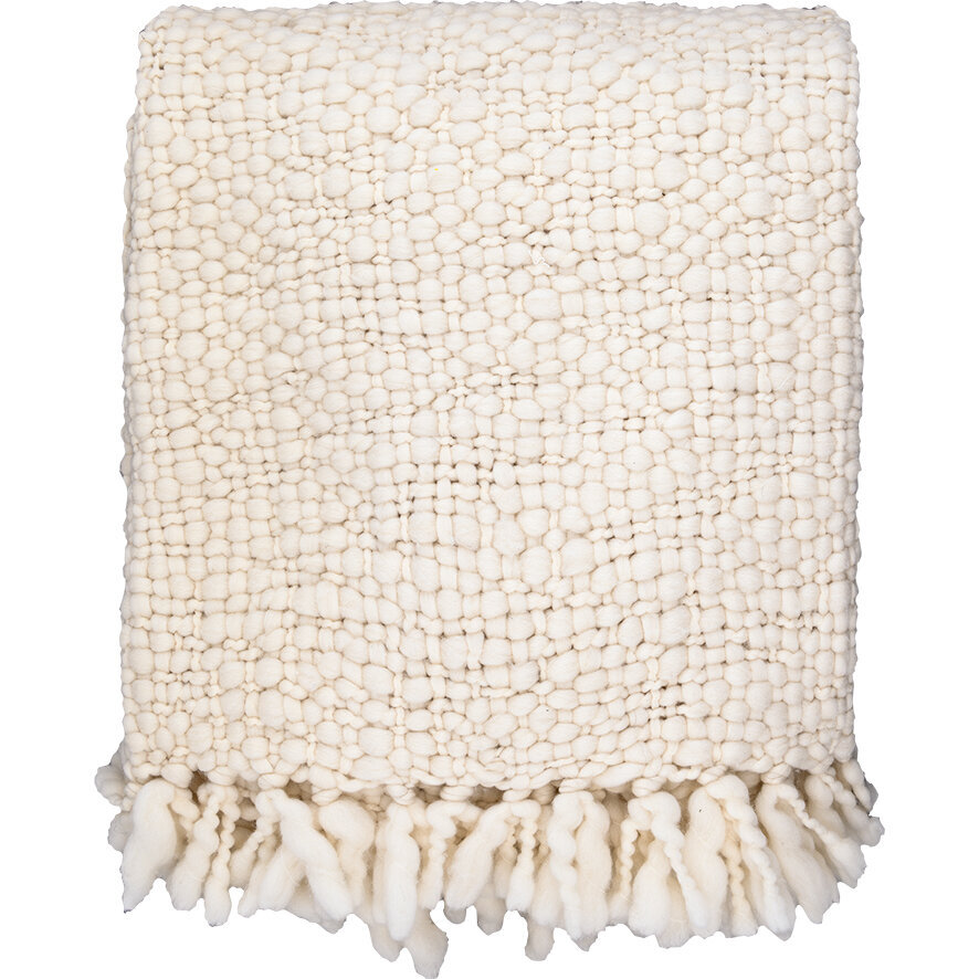 Decke Knit Off, weiss 