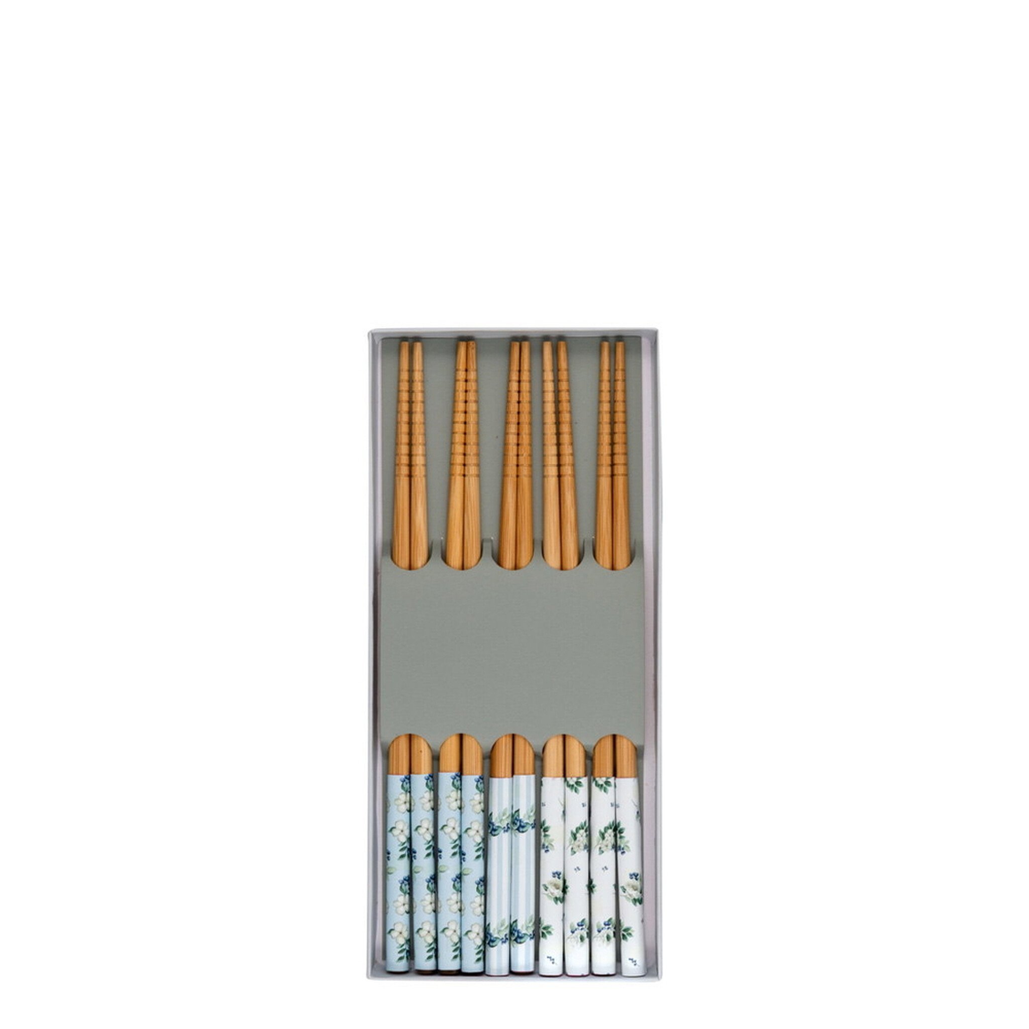 GreenGate Essstäbchen Philippa Pale Blue 5er-Set