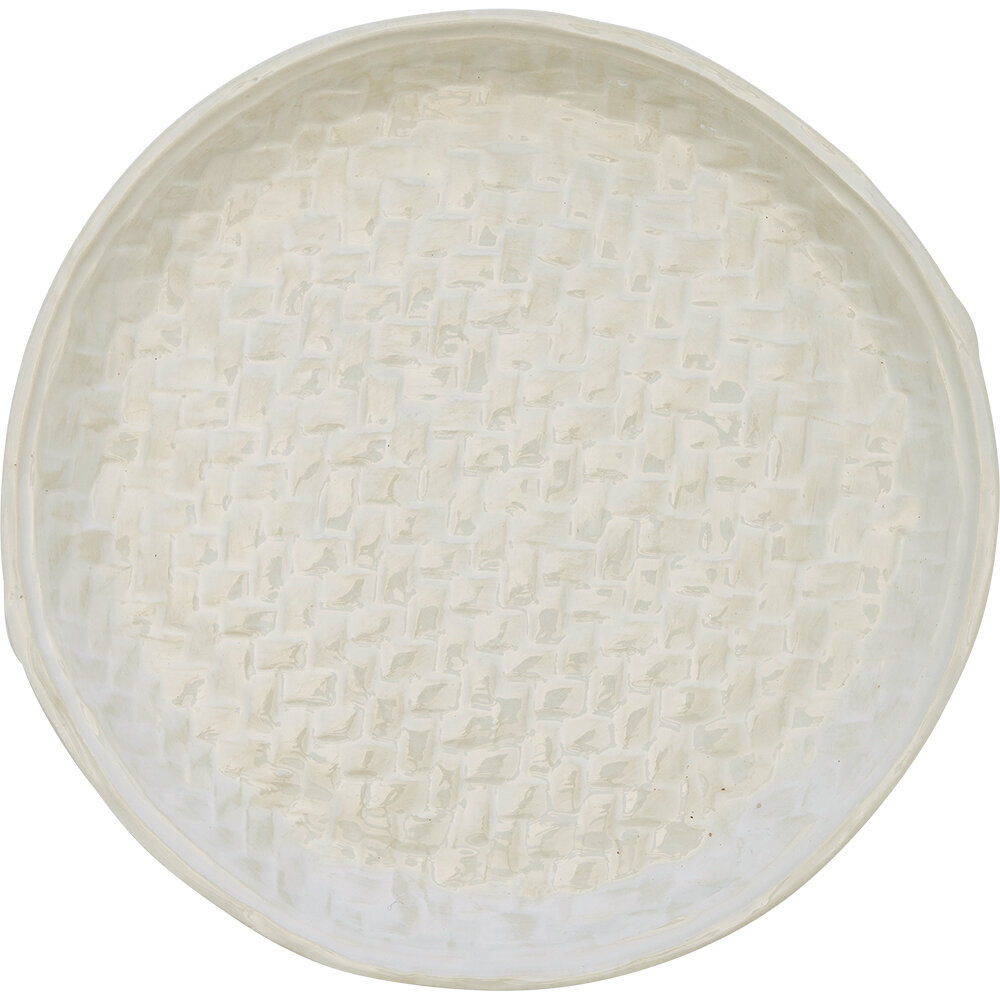 Frühstücksteller Woven off white, weiss 