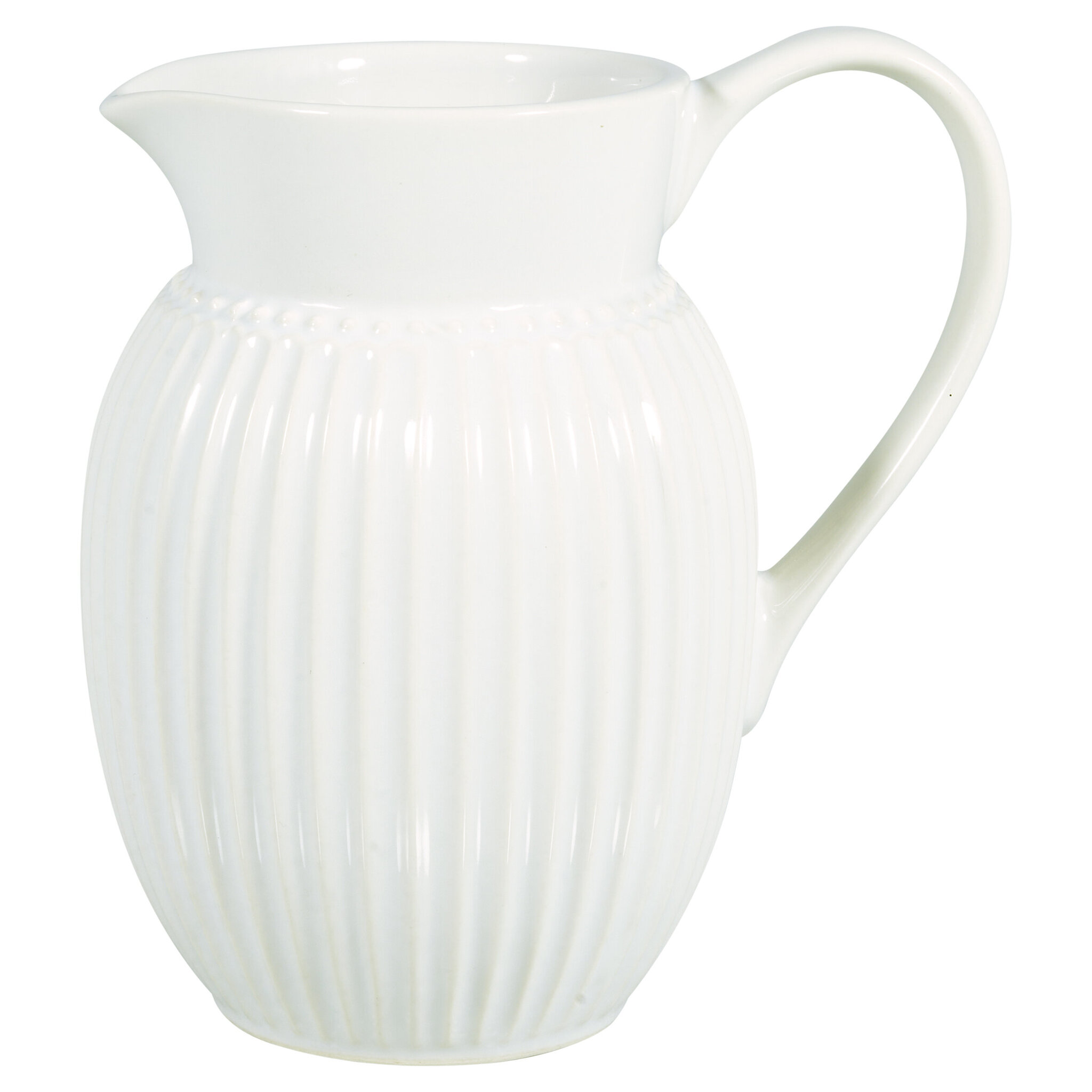 Krug aus Steingut Alice, white Ø 10, Höhe 13 cm, 0,5L
