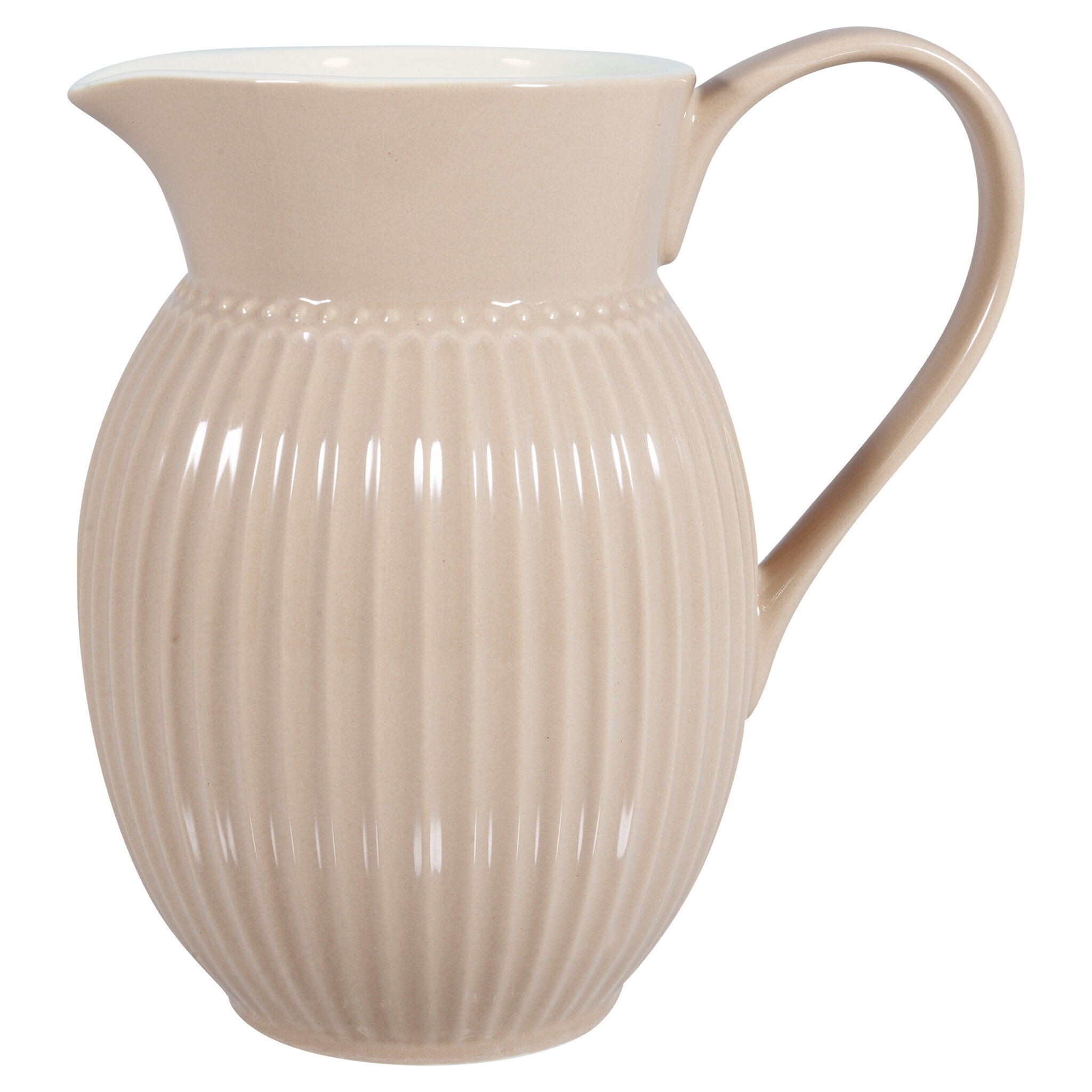 Krug aus Steingut Alice, creamy fudge Ø 13,5, Höhe 18,5 cm, 1,5L