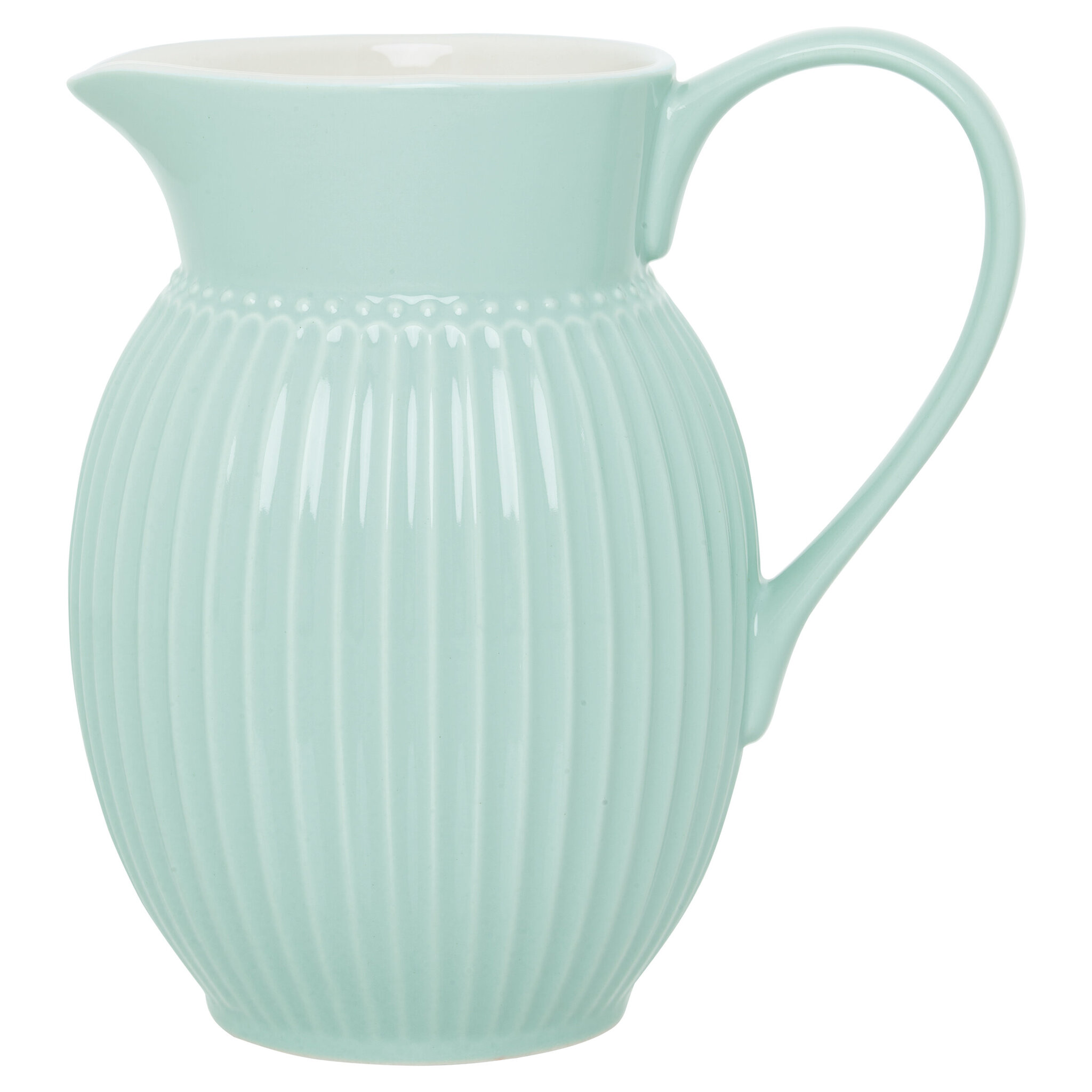 Krug aus Steingut Alice, cool mint Ø 13,5, Höhe 18,5 cm, 1,5L