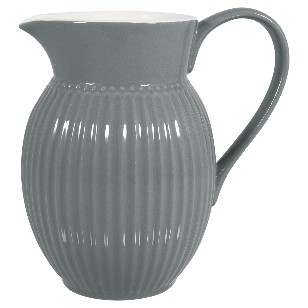 Krug aus Steingut Alice, stone grey Ø 13,5, Höhe 18,5 cm, 1,5L