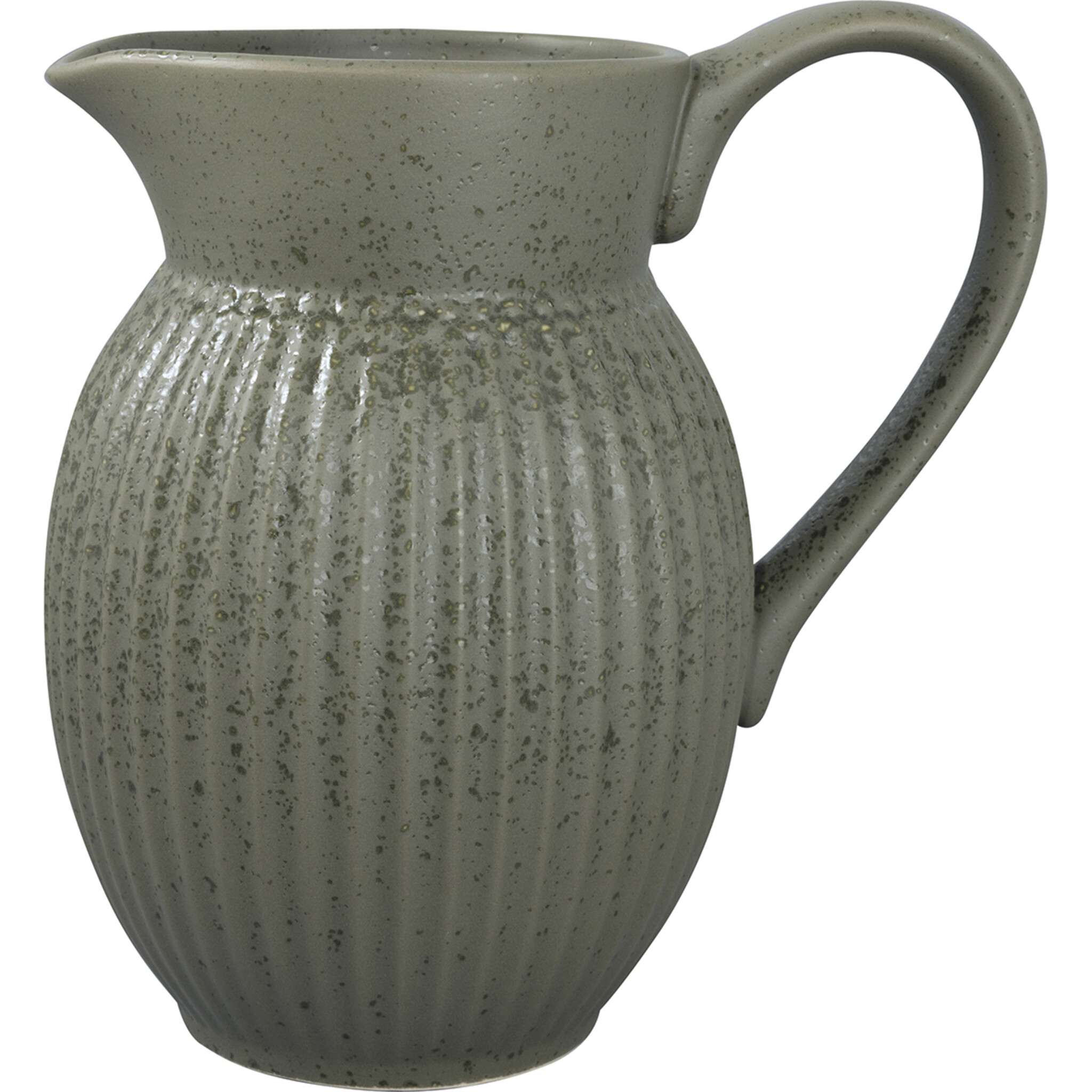 Krug aus Steingut Alice, olive green Ø 13,5, Höhe 18,5 cm, 1,5L