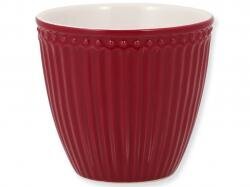 Latte Tasse Alice Everyday von GreenGate, claret red 
