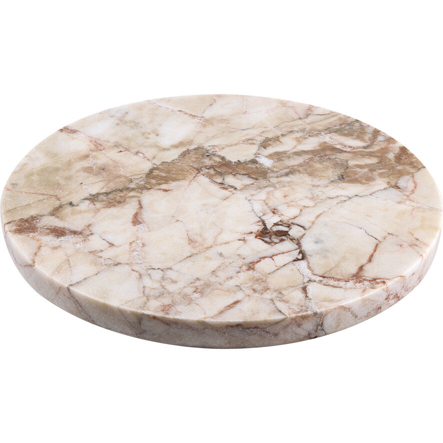 Marmor Untersetzer rund, beige 