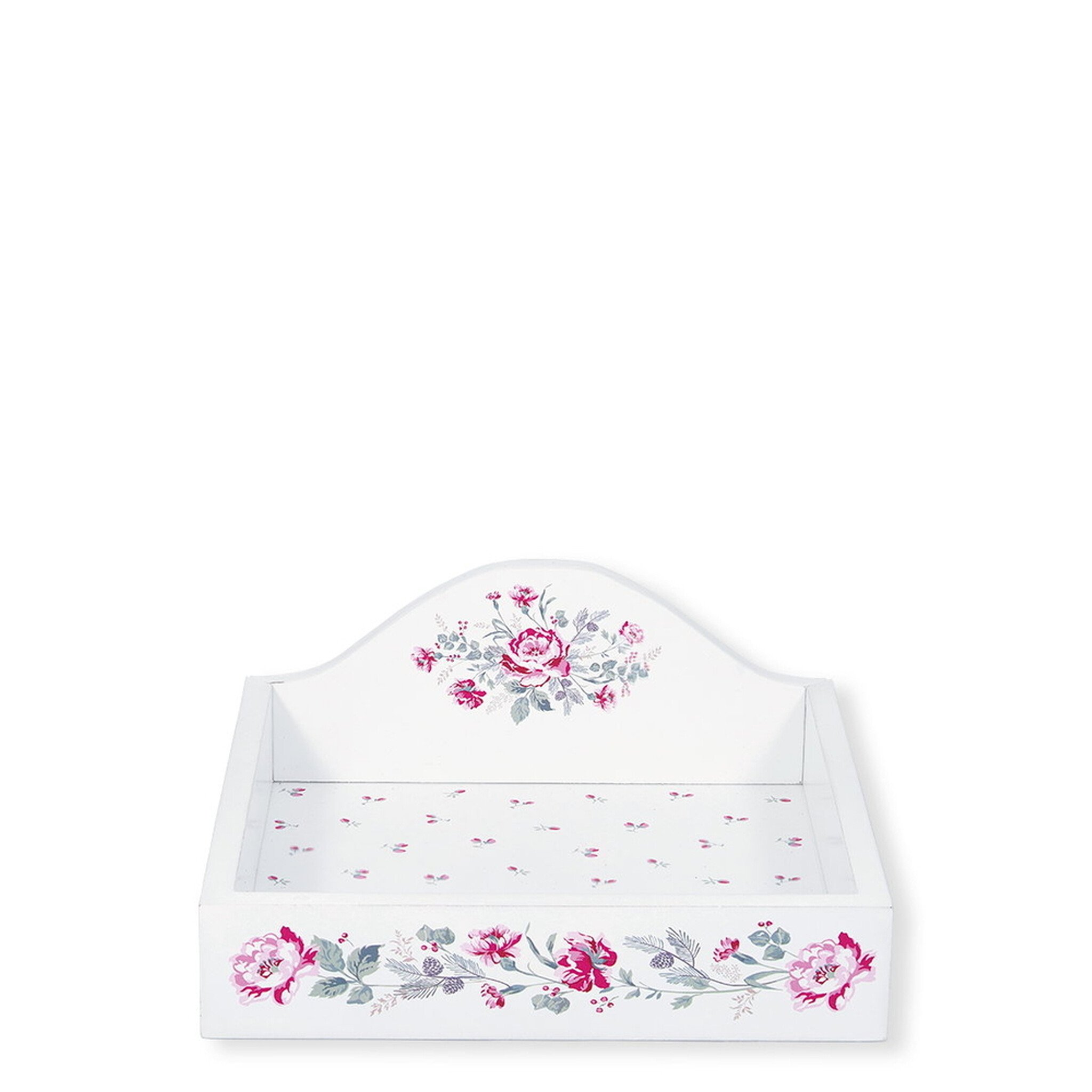 Napkin tray Leonora white, weiss 19 x 19 x 4 cm
