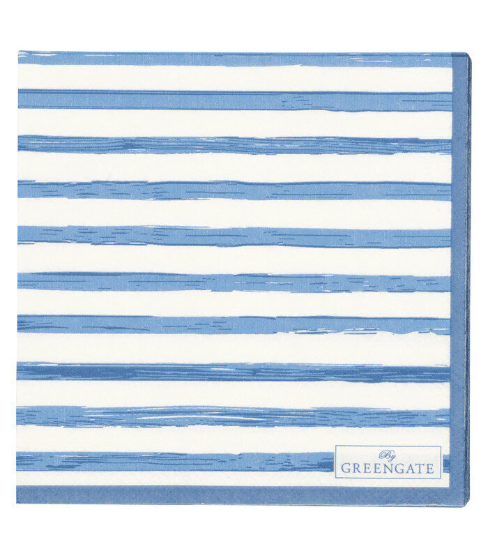 GreenGate Papierservietten Sally Blue Klein, blau 
