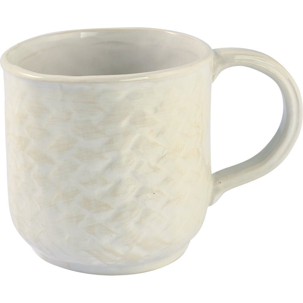 Porzellan Becher Woven, weiss 
