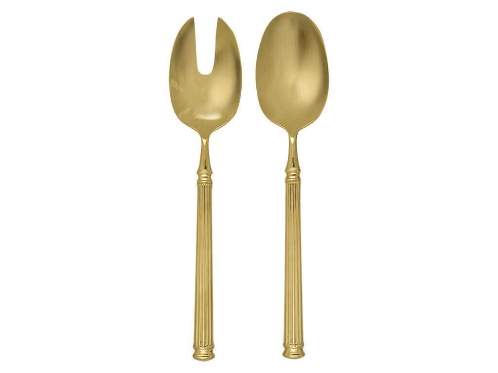 Salatbesteck 2er, gold 
