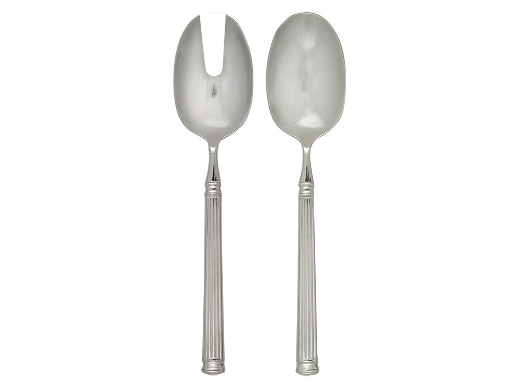 Salatbesteck 2er, silber 