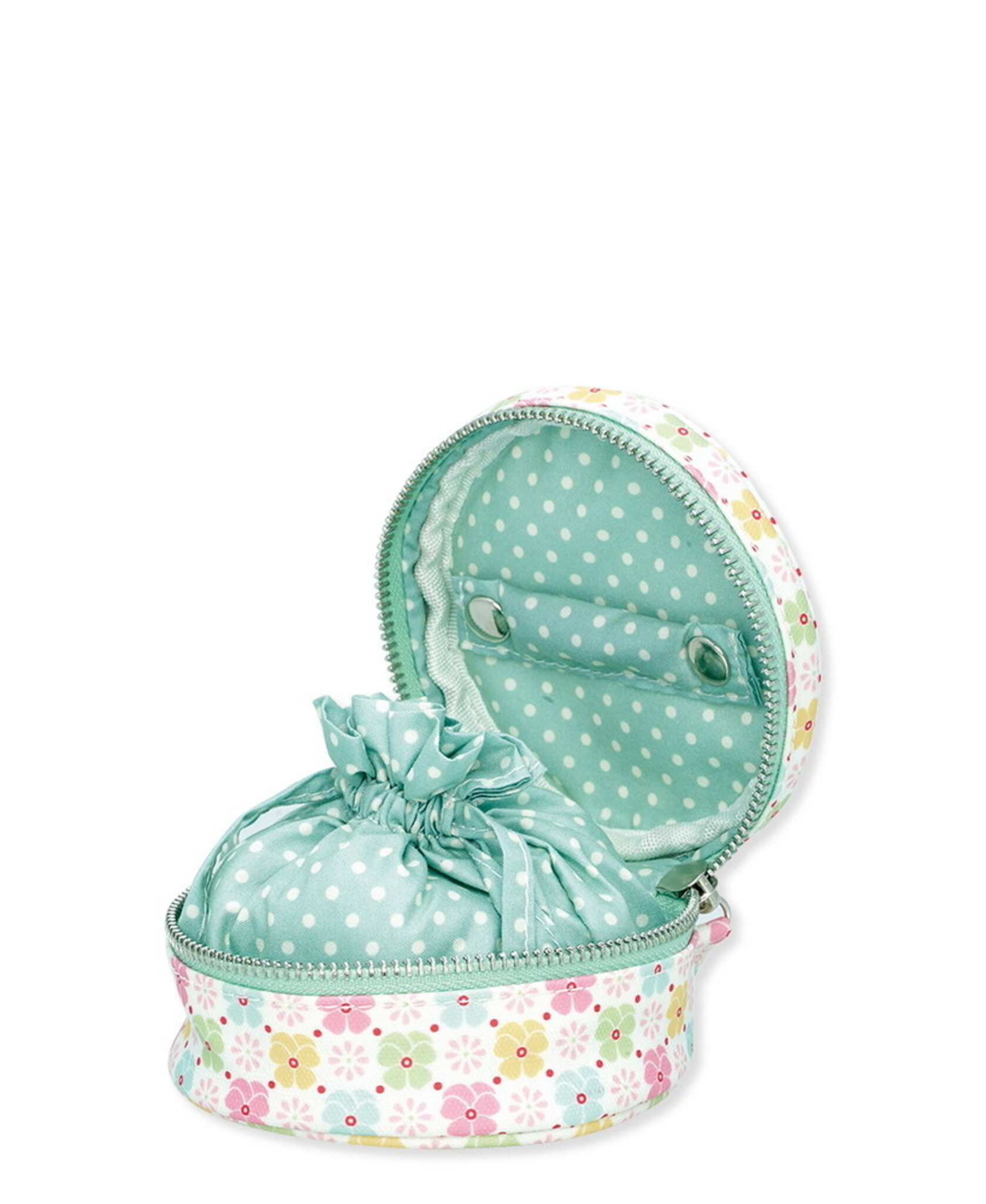 Schmucktasche Edie türkis, rosa, türkis 