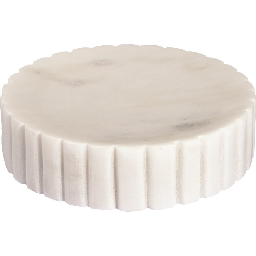 Seifenteller Marmor, weiss 