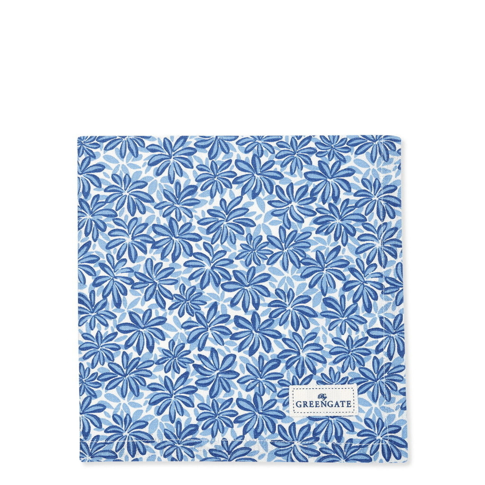 GreenGate Stoffserviette Linea Blue, blau 