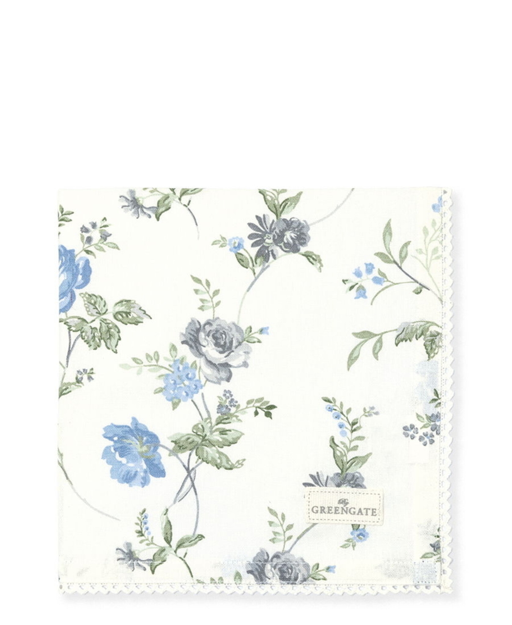 Stoffserviette mit Spitze Celestine White, weiss 
