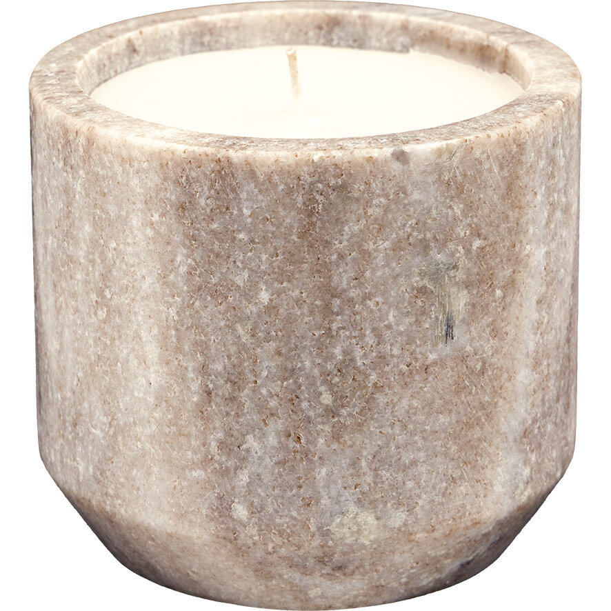 Kerze Marmor Beige, beige 