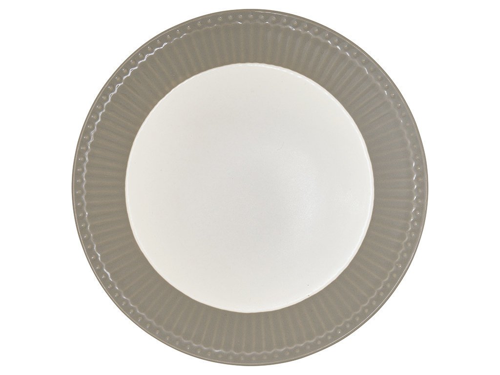 GreenGate Frühstücksteller Alice, warm grey 