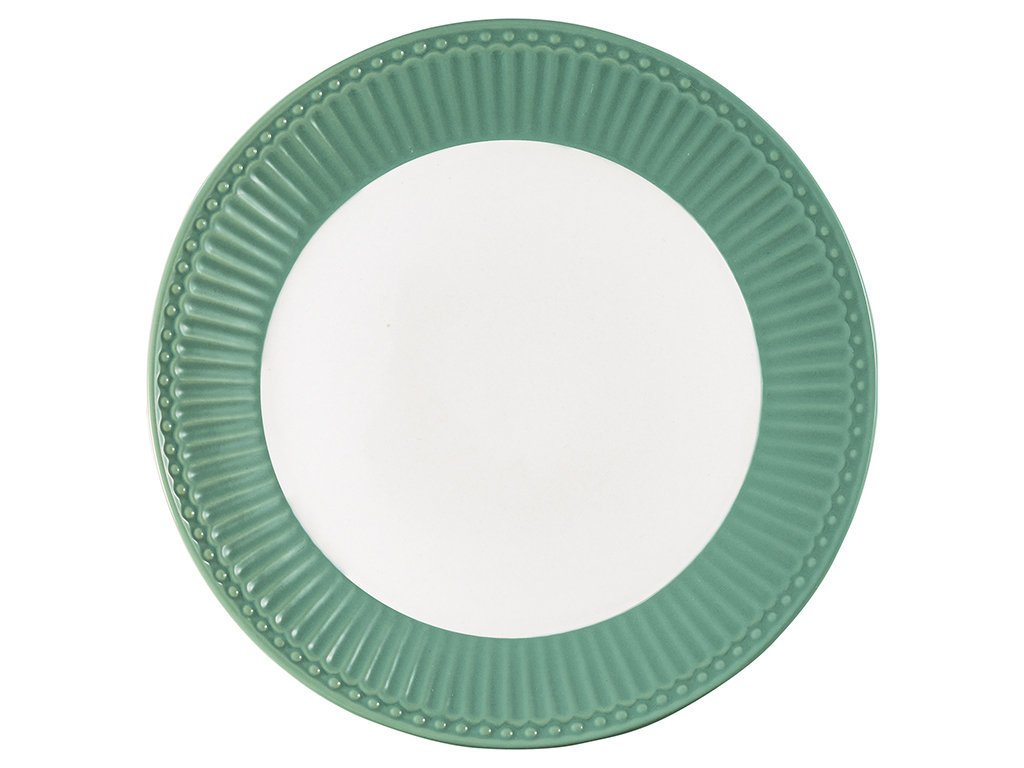GreenGate Frühstücksteller Alice, dusty green 