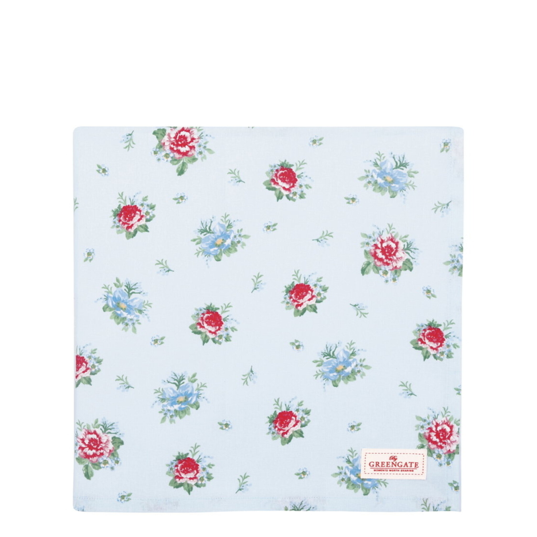 GreenGate Tischdecke Alivia Hellblau 150x150 cm, hellblau 