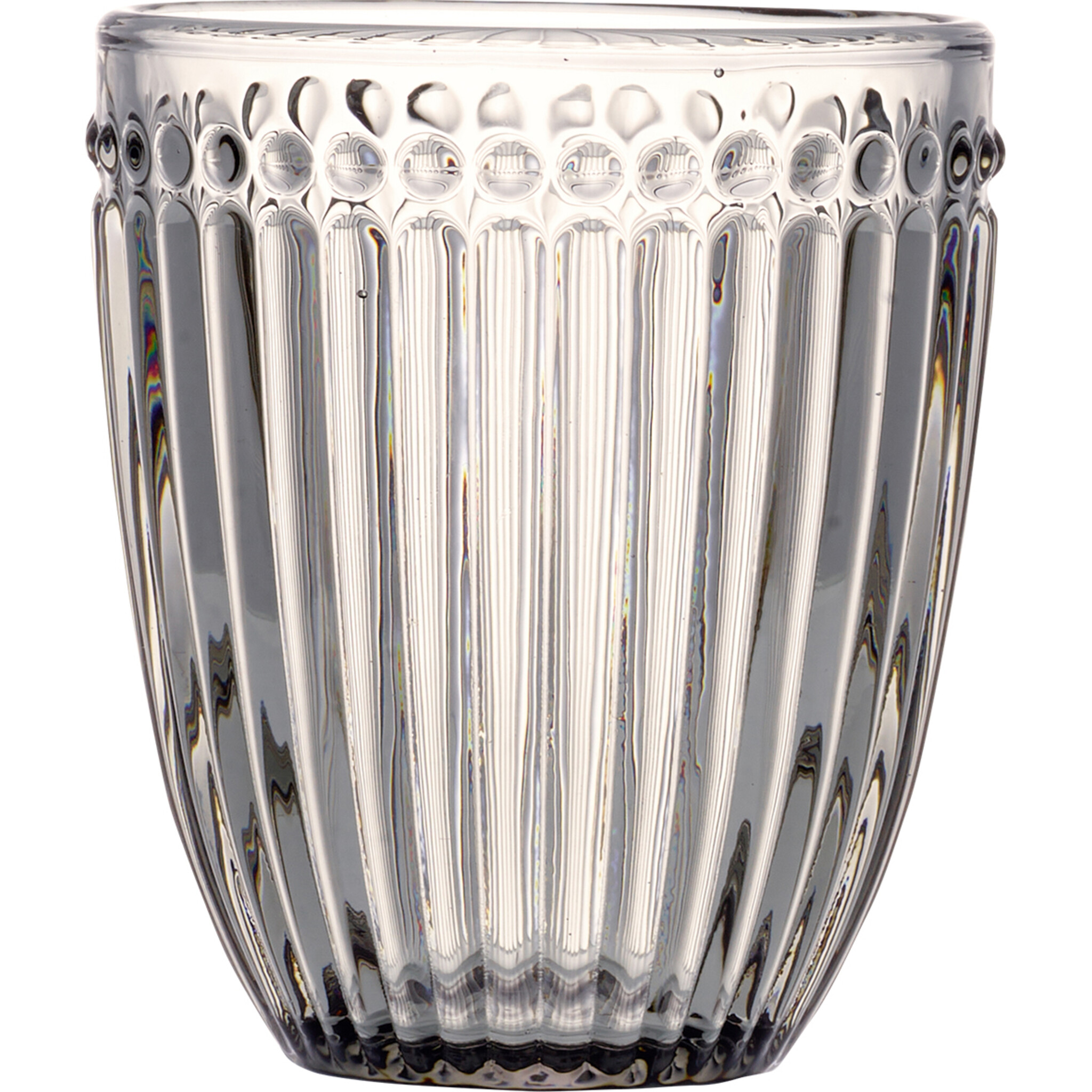 Wasserglas Alice von GreenGate, grau 