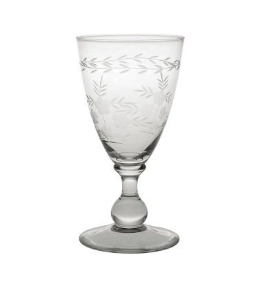 Greengate Weinglas mit Schliff, transparent 16 cm, Ø 8 cm