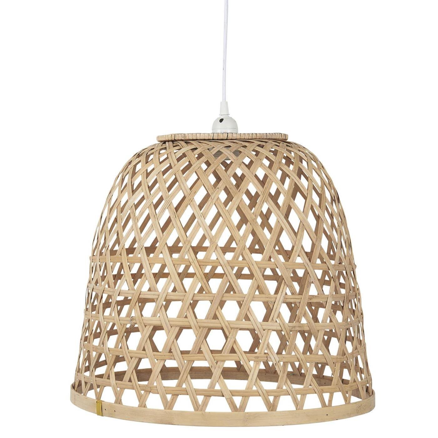 Hängelampe Bambus, braun H: 37,5 cm, Ø: 43 cm