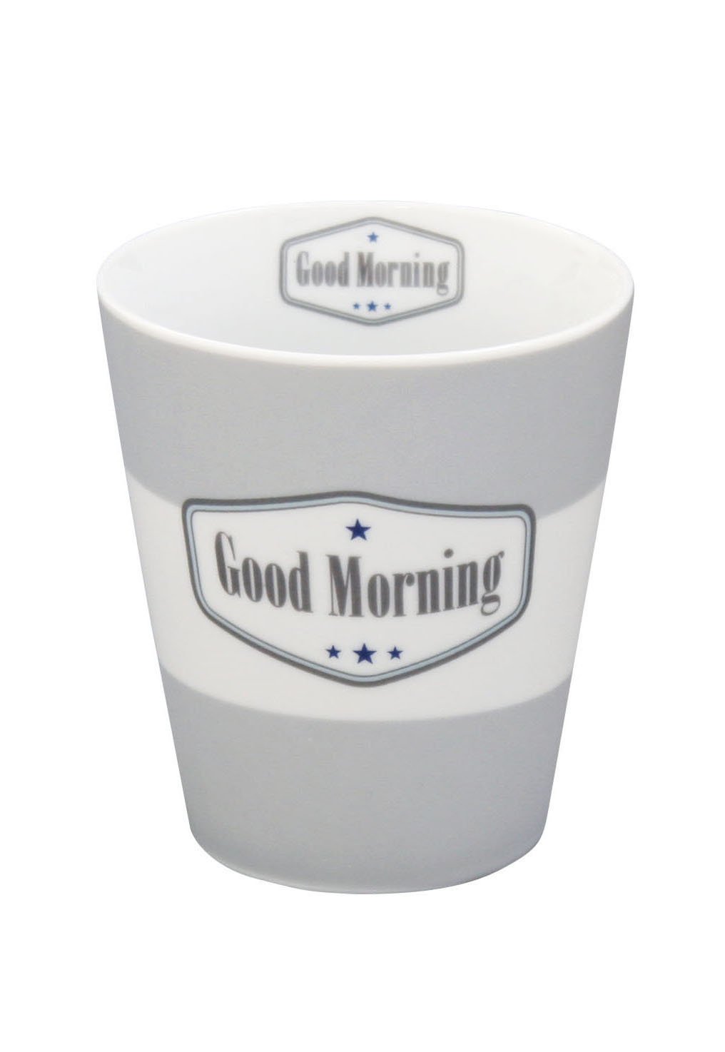 Happy Mug Good Morning, grau 